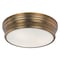 Maxim Lighting Fairmont 3-Light 16" Wide Natural Aged Brass Flush Mount Light 22371SWNAB - alternate 1